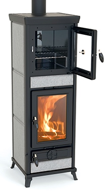 Stufa a legna con forno Anna Stone 15 kW Thermorossi - Termo Dibi