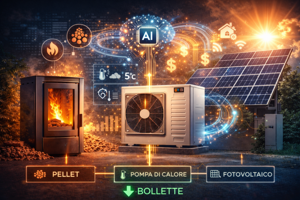 Intelligenza artificiale e riscaldamento a biomassa